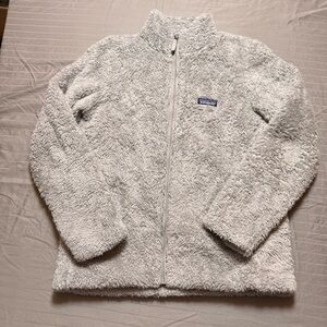 Patagonia Jacket Womens Small Gray Los Gatos Fleece Full Zip Sherpa Cozy Warm
